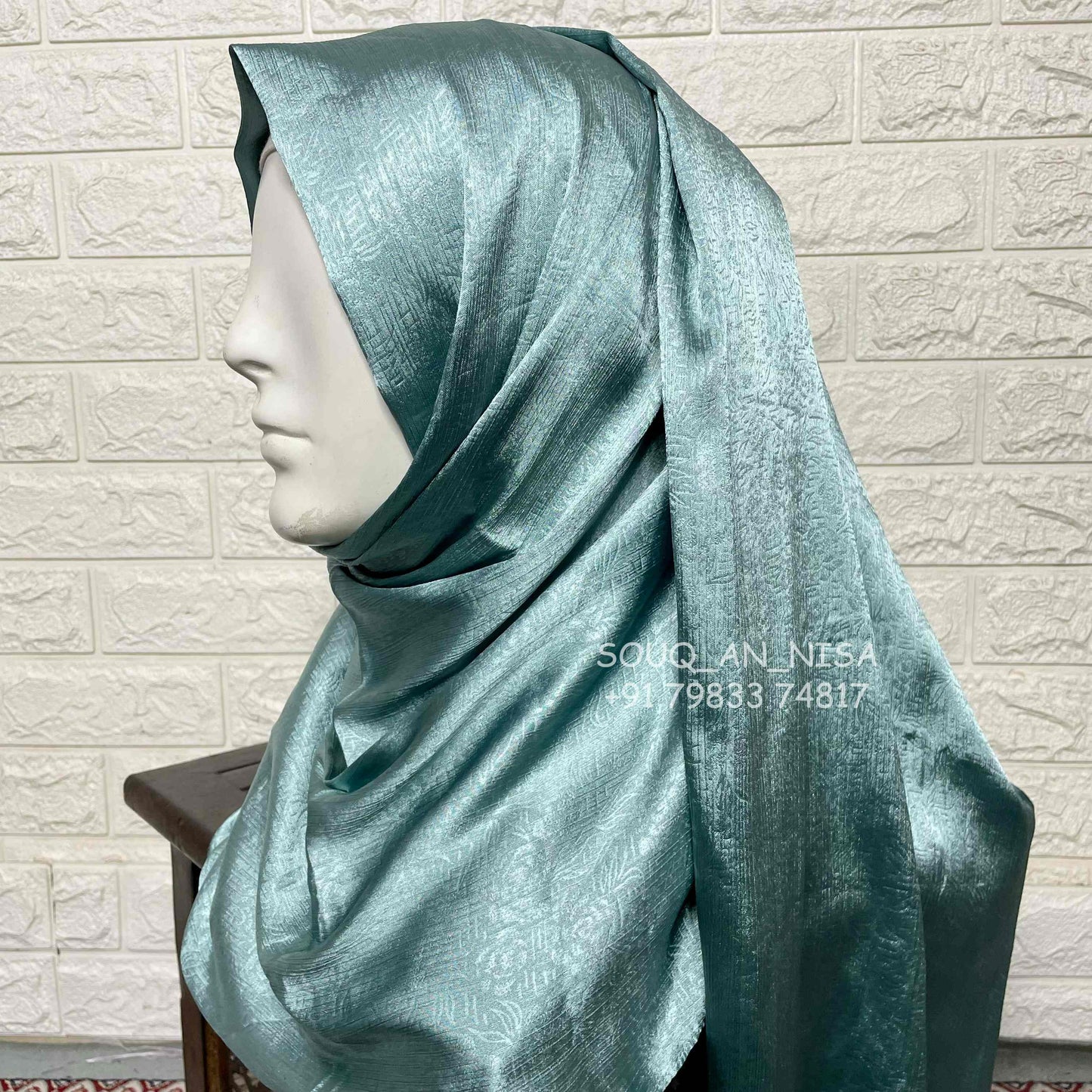 Satin Silk Party Wear Hijab