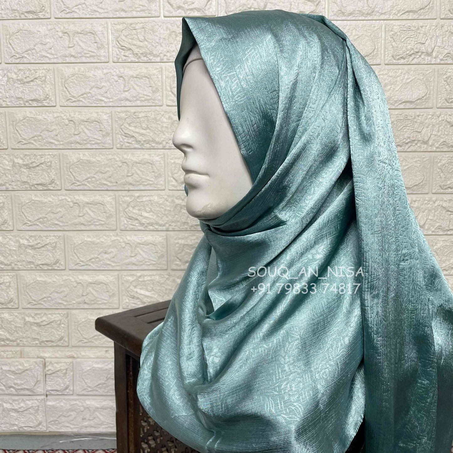 Satin Silk Party Wear Hijab