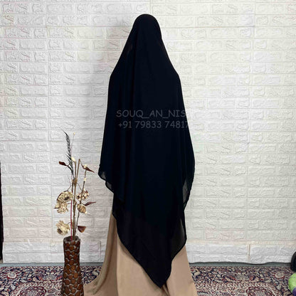 Black Big Size Dupatta