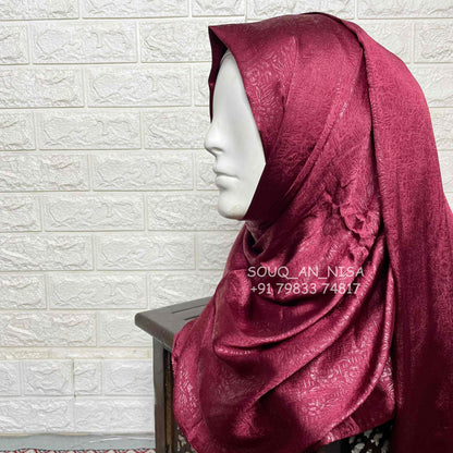 Satin Silk Party Wear Hijab