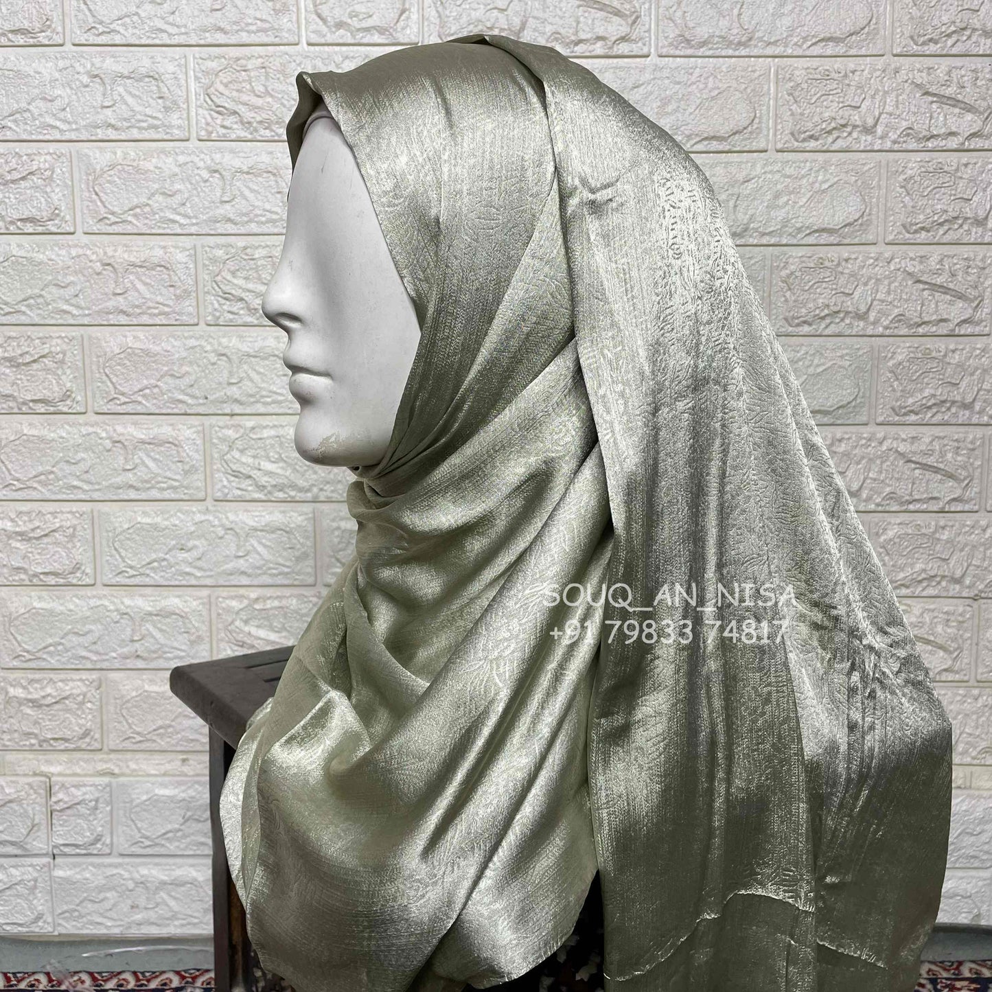 Satin Silk Party Wear Hijab