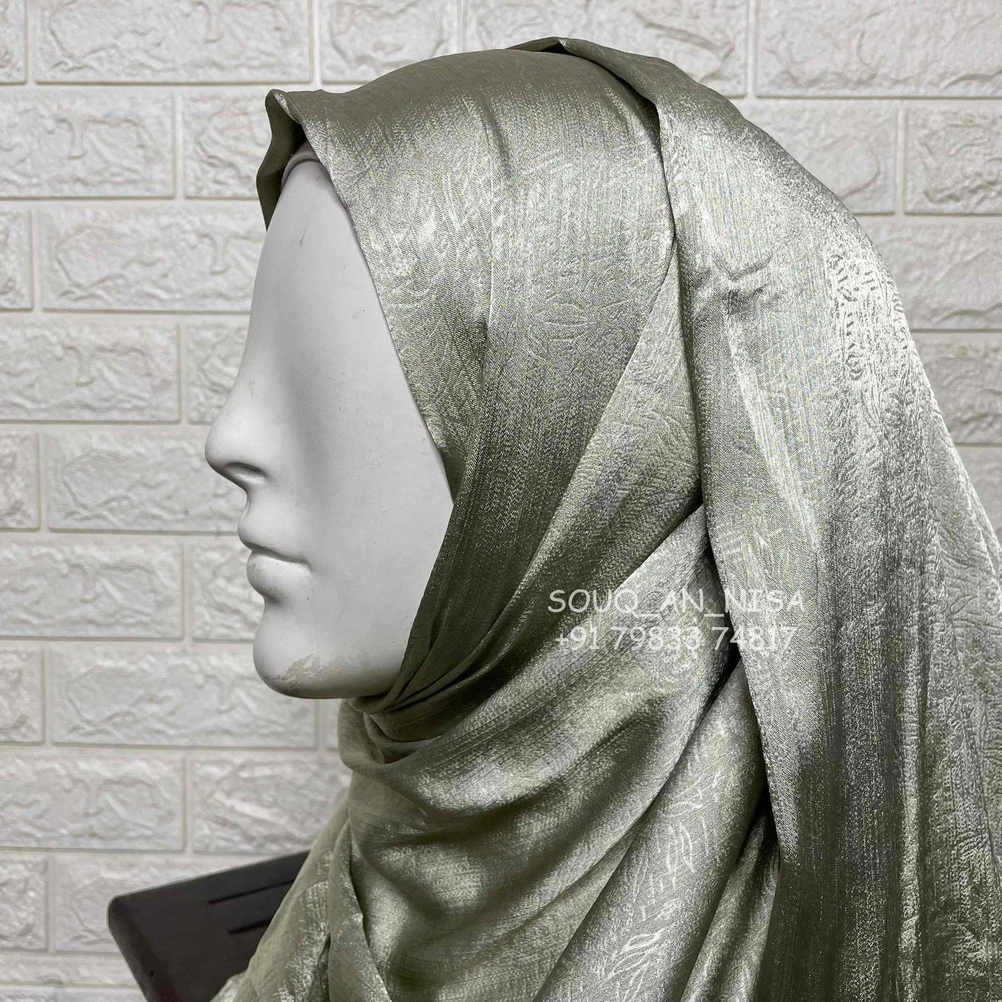 Satin Silk Party Wear Hijab