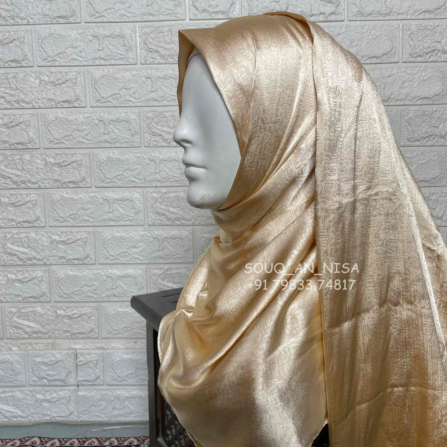 Satin Silk Party Wear Hijab