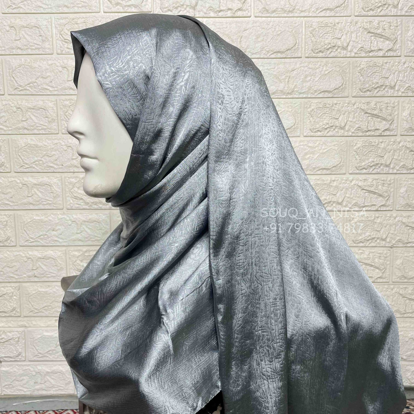 Satin Silk Party Wear Hijab