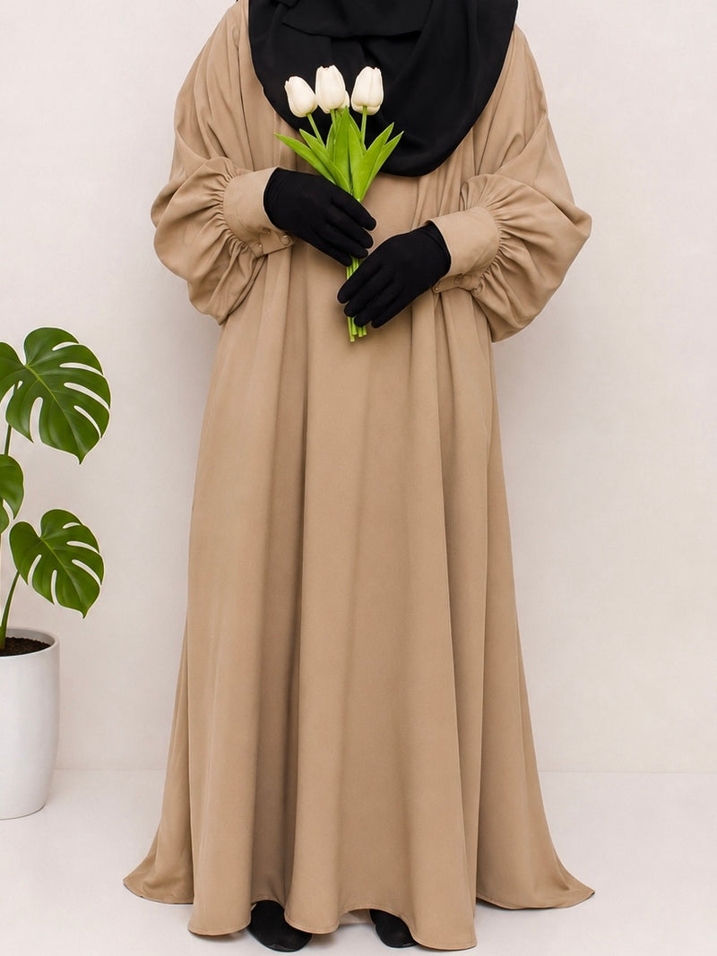 Basic Abaya With Cuff Sleeves