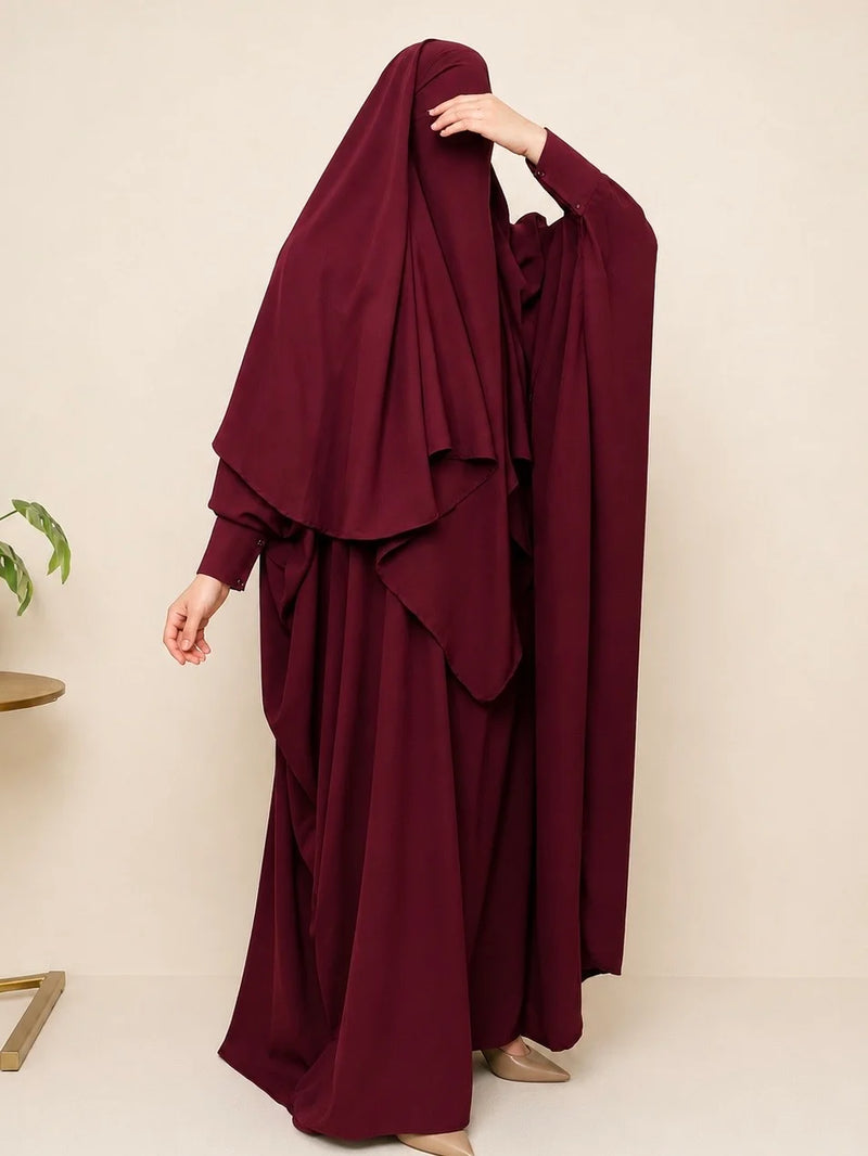 Kaftan Abaya Khimar Set