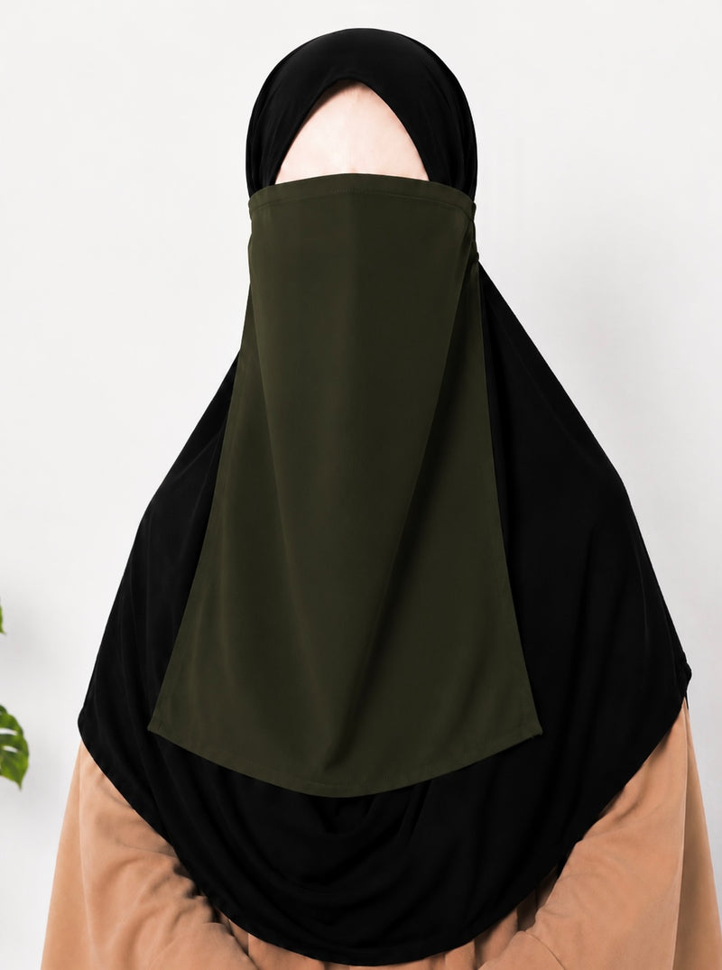 Olive Half Niqab