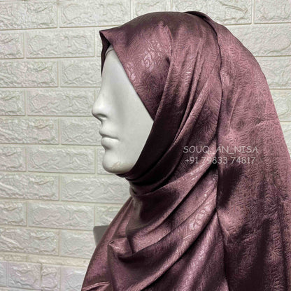 Satin Silk Party Wear Hijab