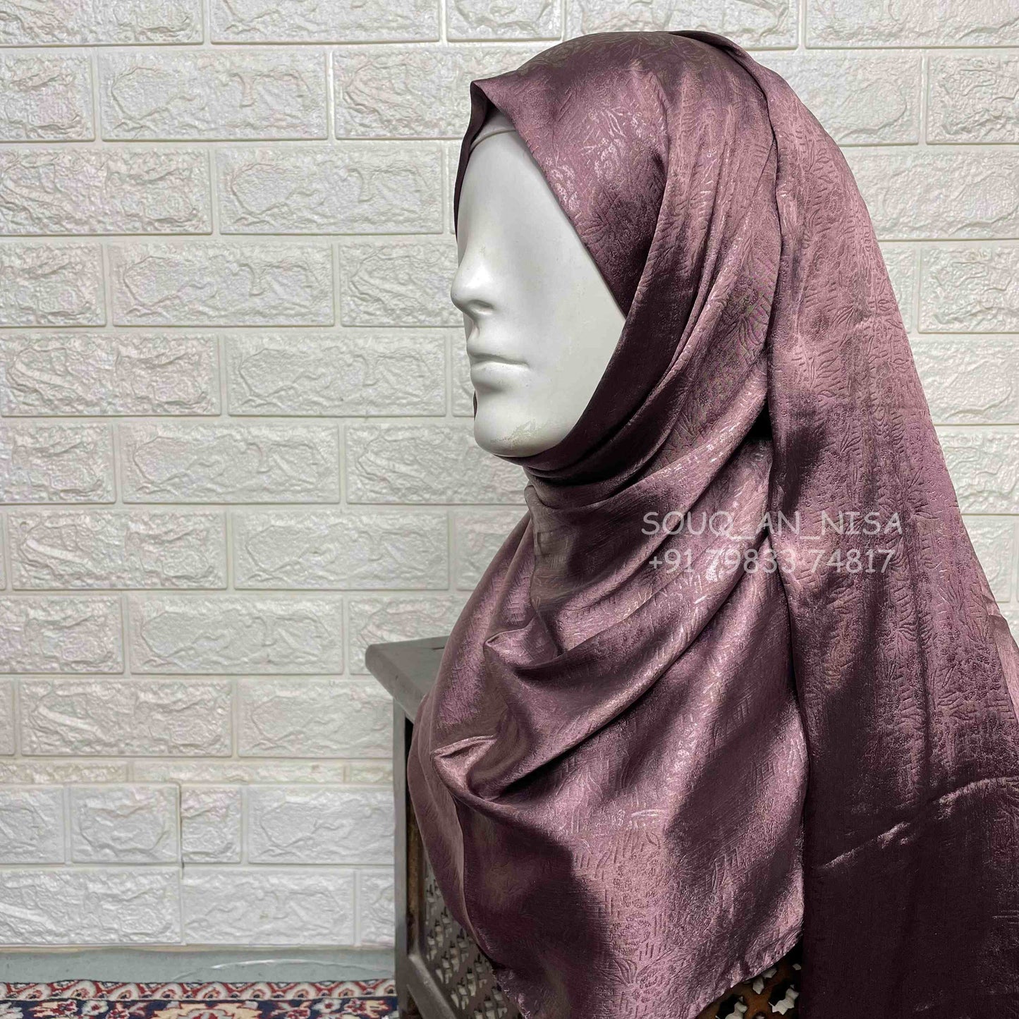 Satin Silk Party Wear Hijab