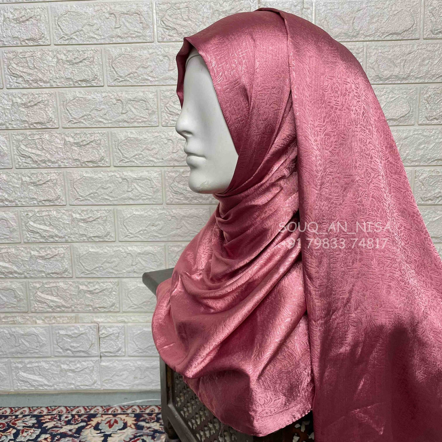 Satin Silk Party Wear Hijab