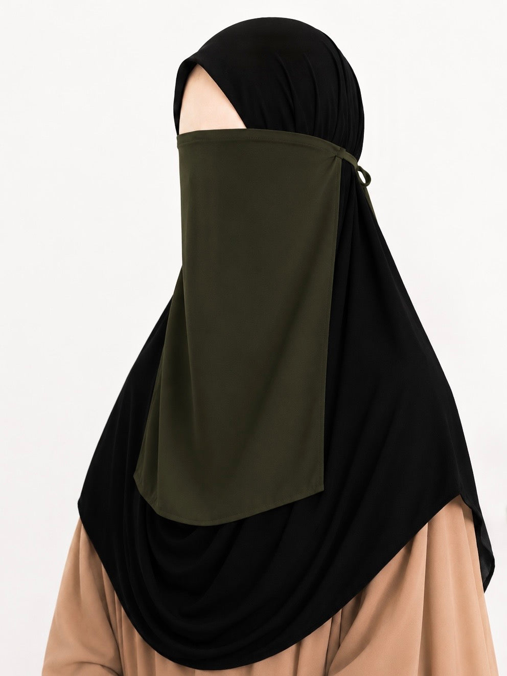 Olive Half Niqab