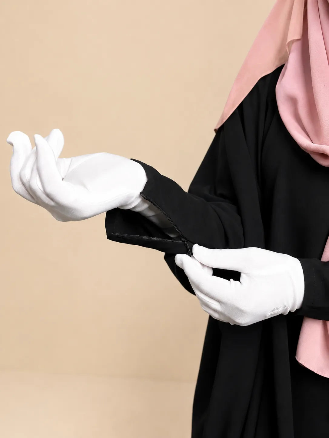 Kaftan Abaya With Zip Sleeves