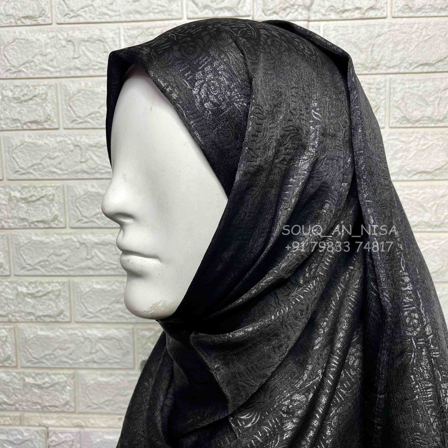 Satin Silk Party Wear Hijab