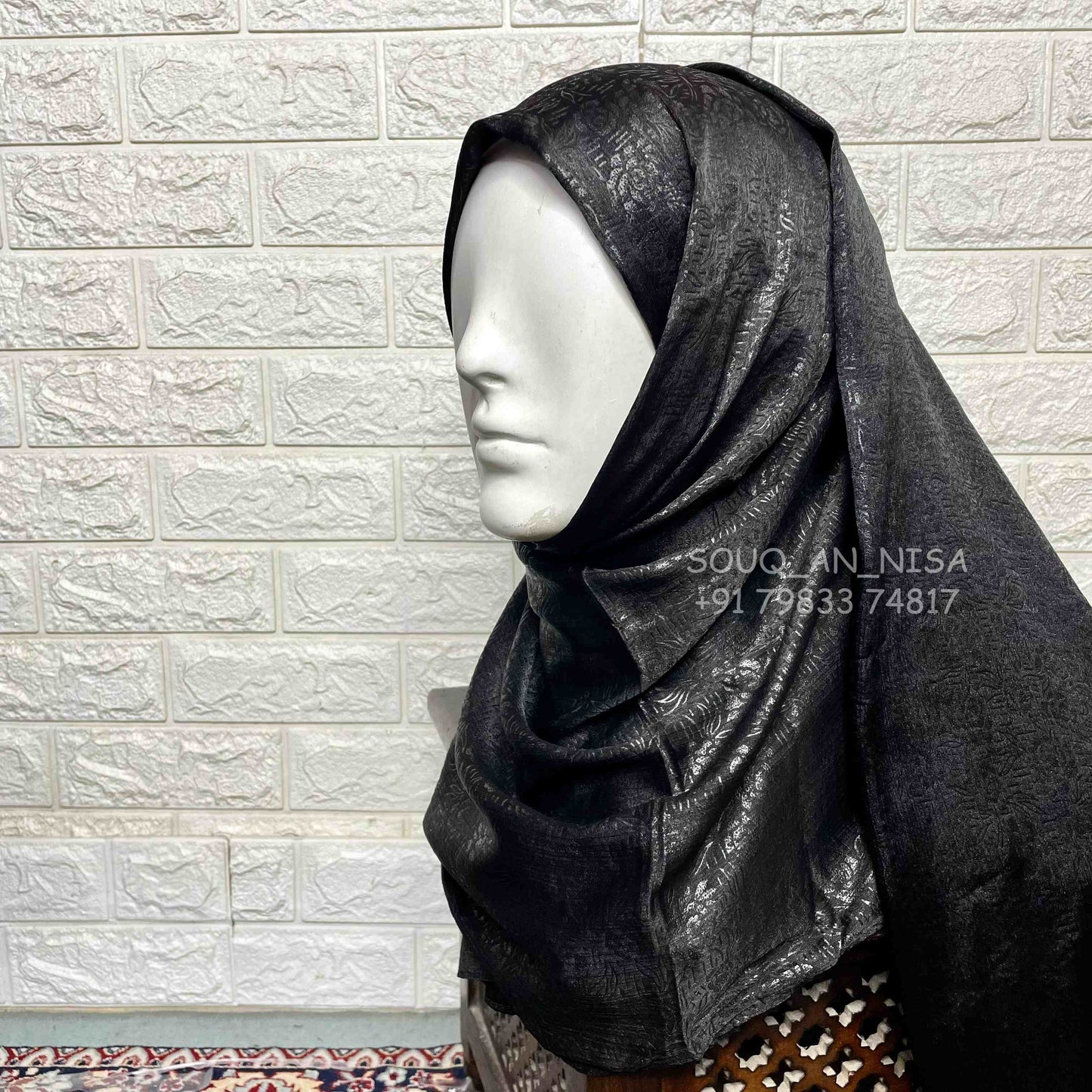 Satin Silk Party Wear Hijab