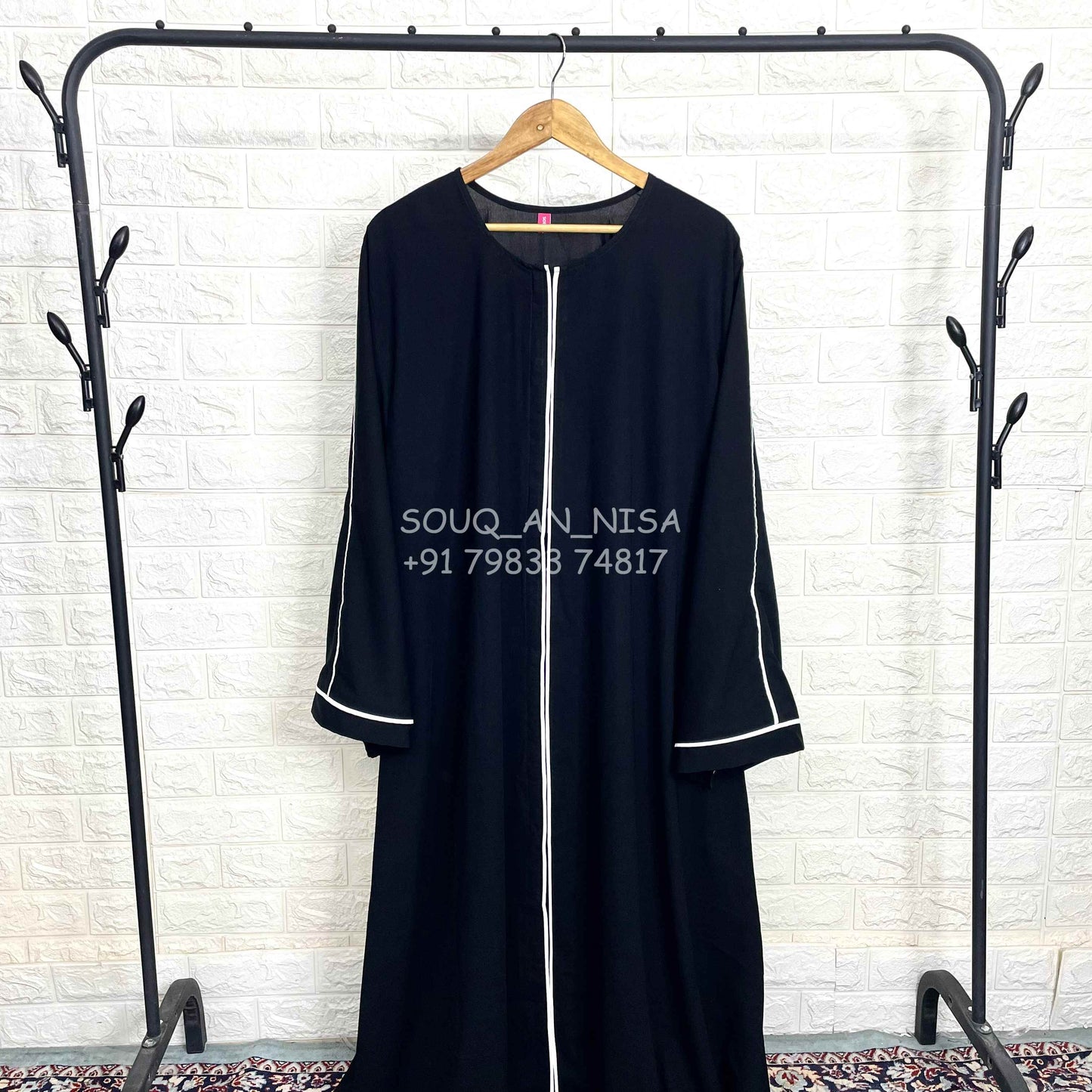 Front Open A Line Abaya