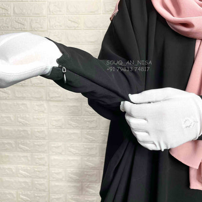 Kaftan Abaya With Zip Sleeves