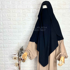 Black Flap Khimar