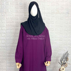Plum Qalb Abaya