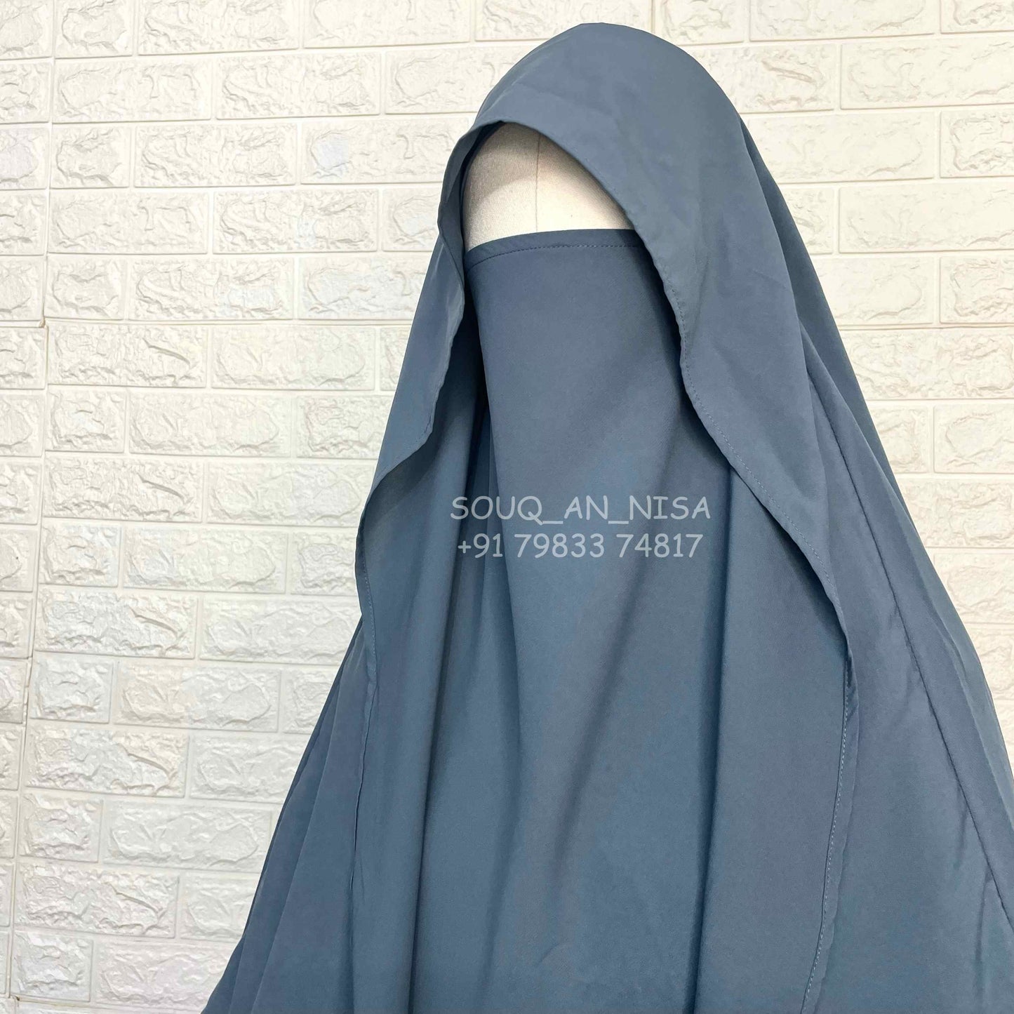 Grey Flap Khimar