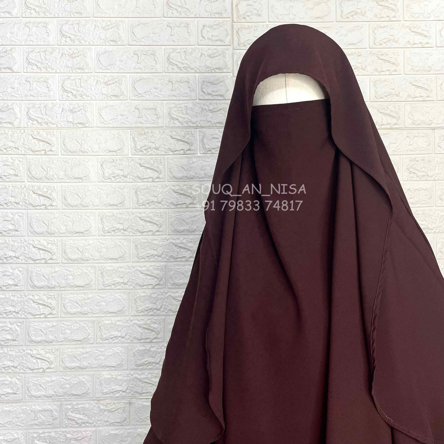 Brown Flap Khimar