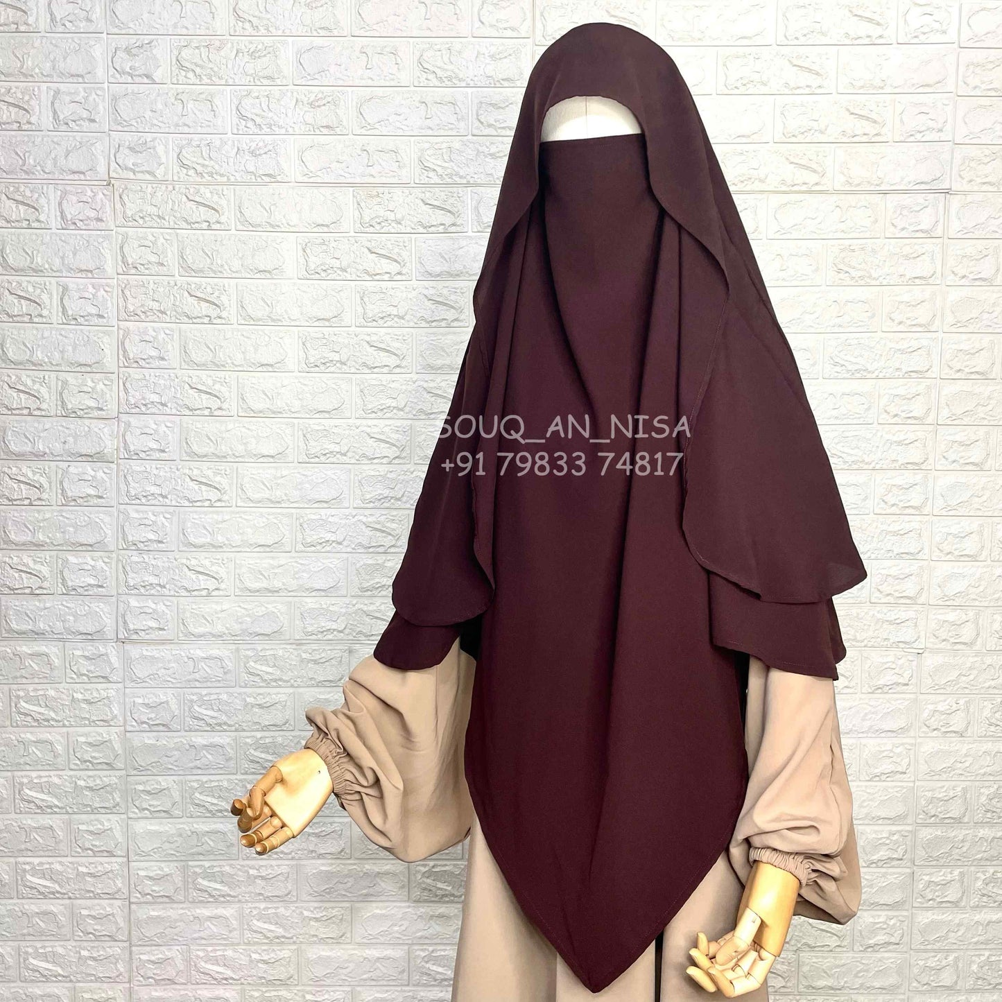 Brown Flap Khimar