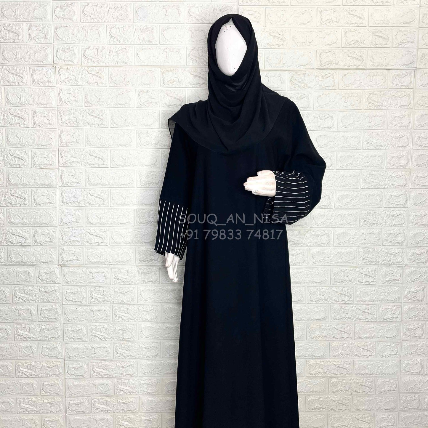 Plain A-line abaya