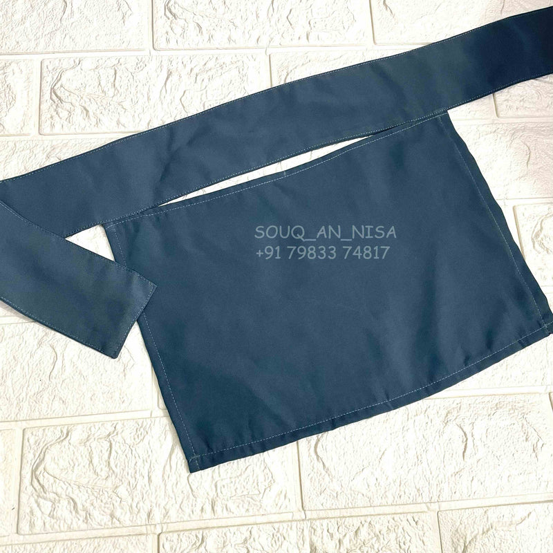 Grey Short Niqab