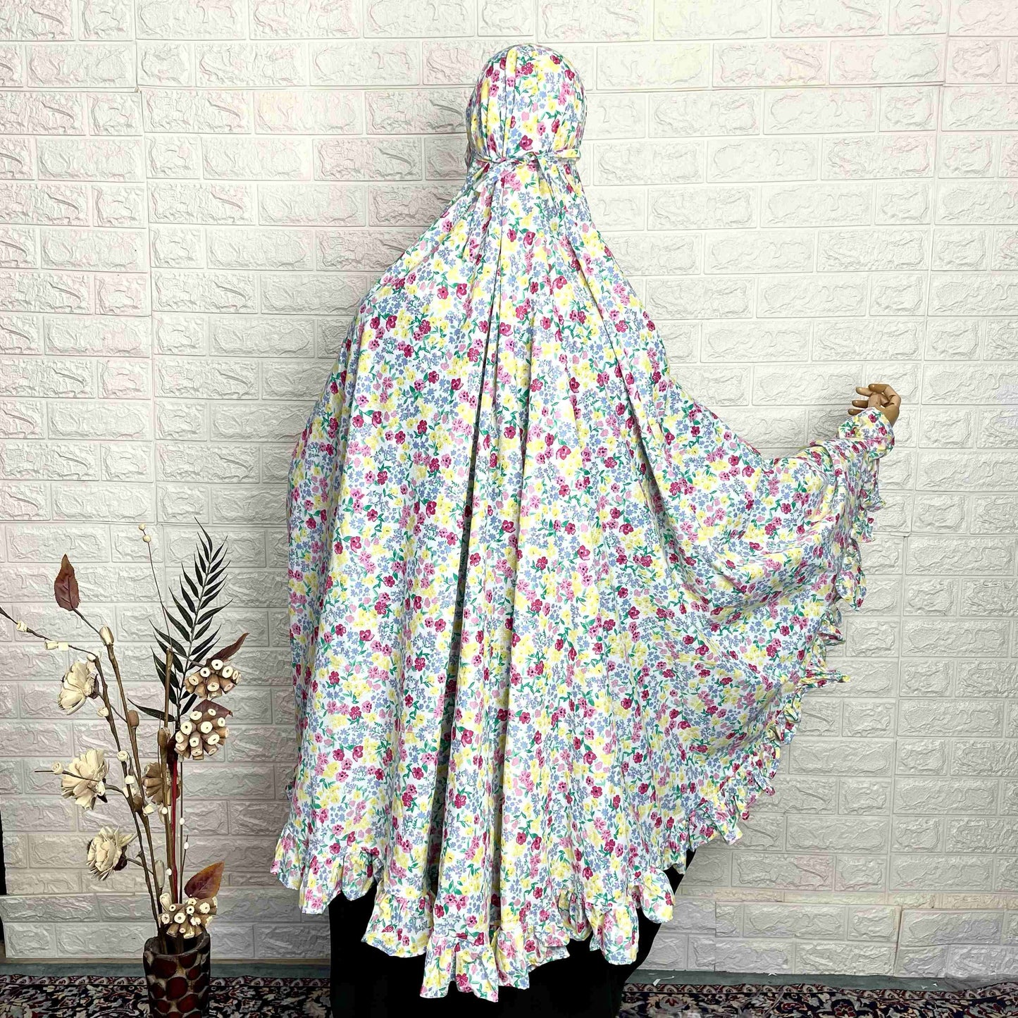 Pure Cotton Ruffle Khimar