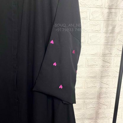 Black Qalb Abaya