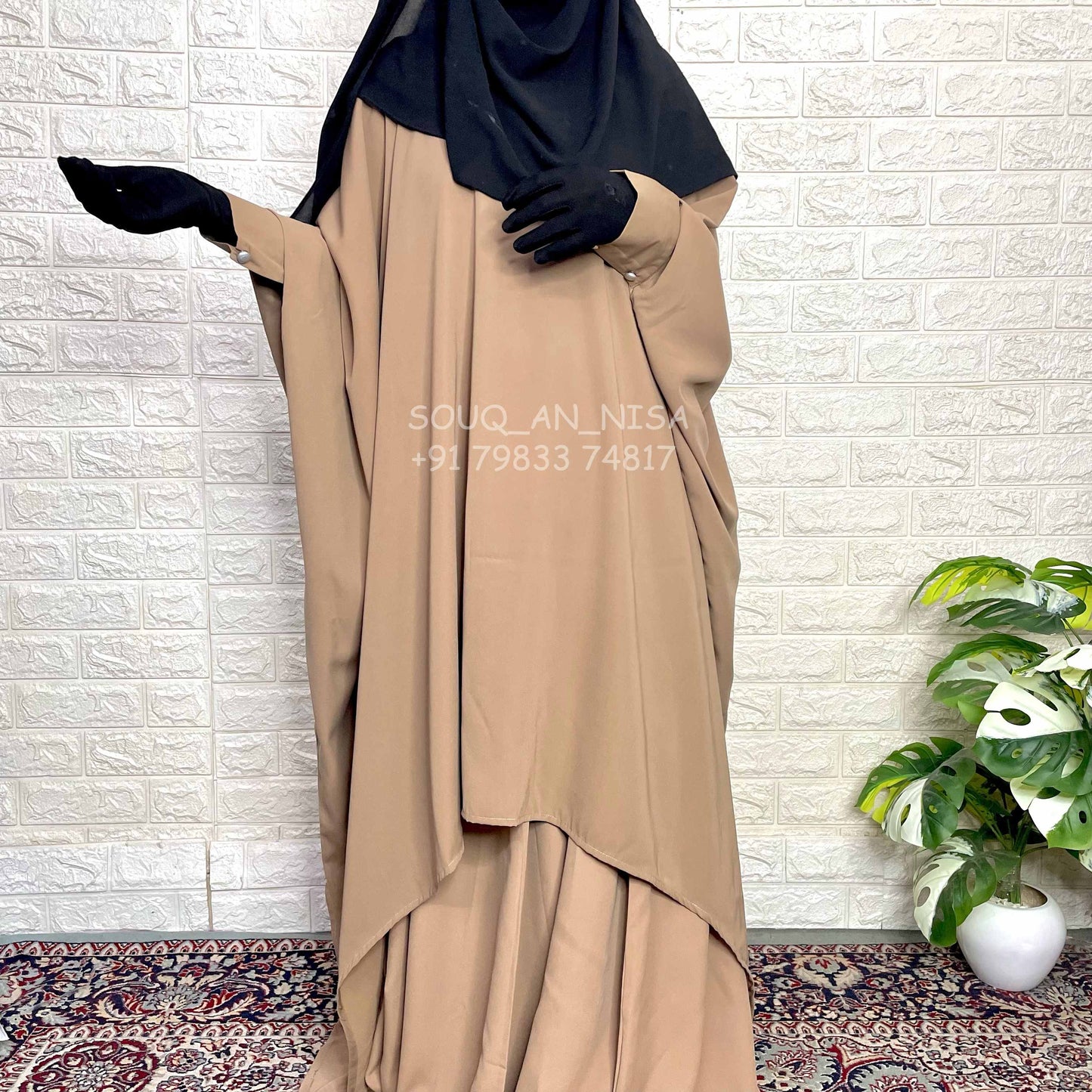 Two Pc Butterfly Abaya