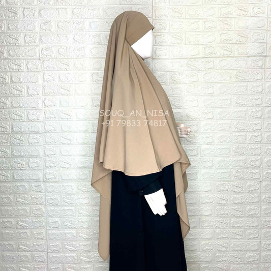 Beige Diamond Khimar