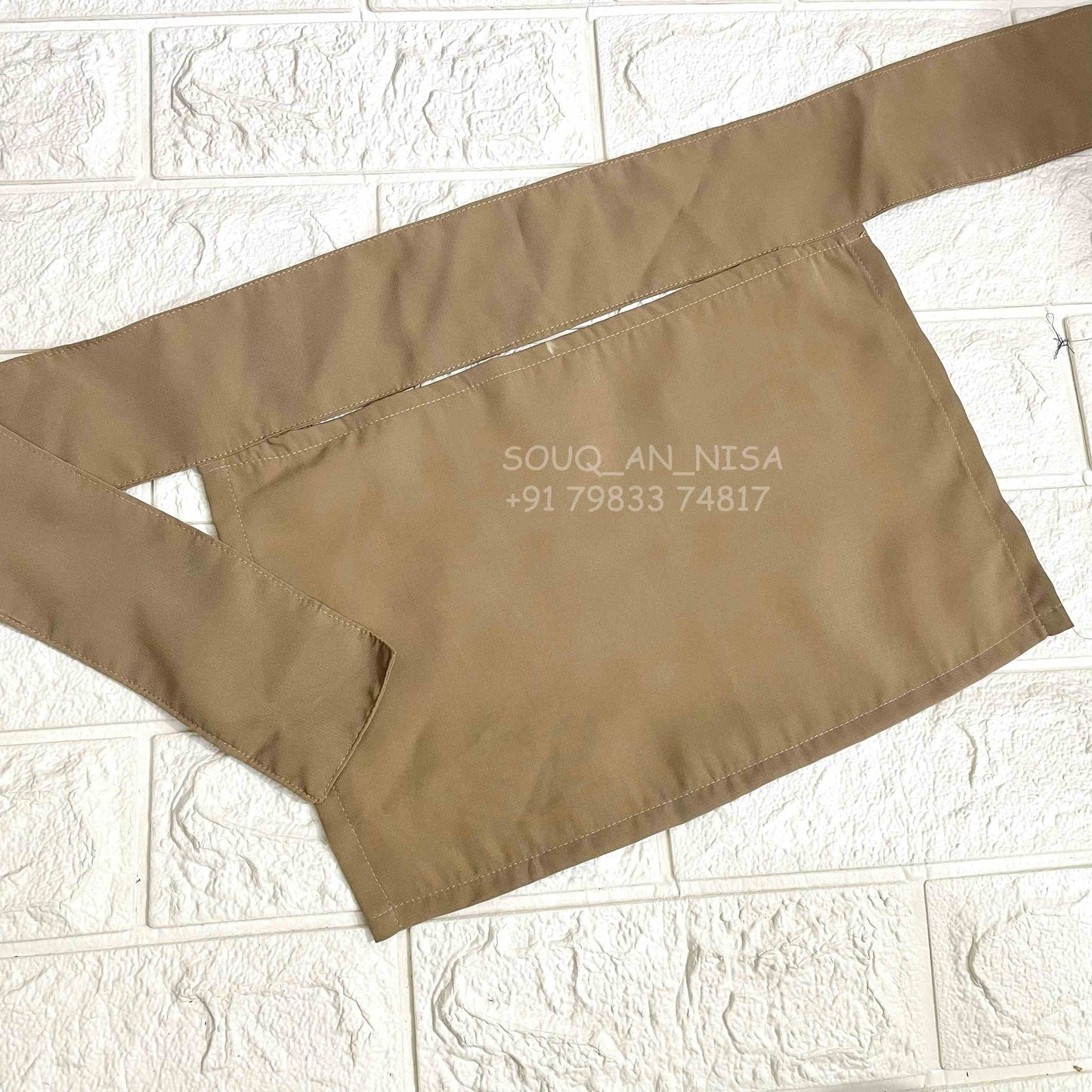 Beige Short Niqab