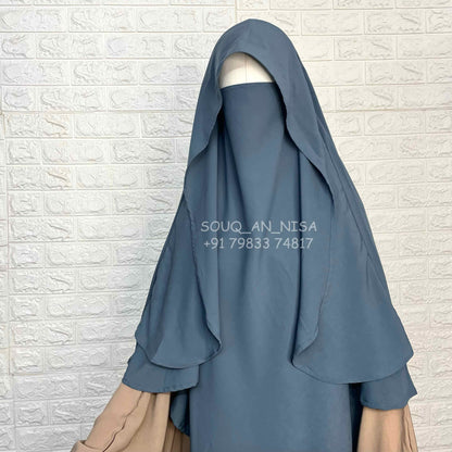 Grey Flap Khimar