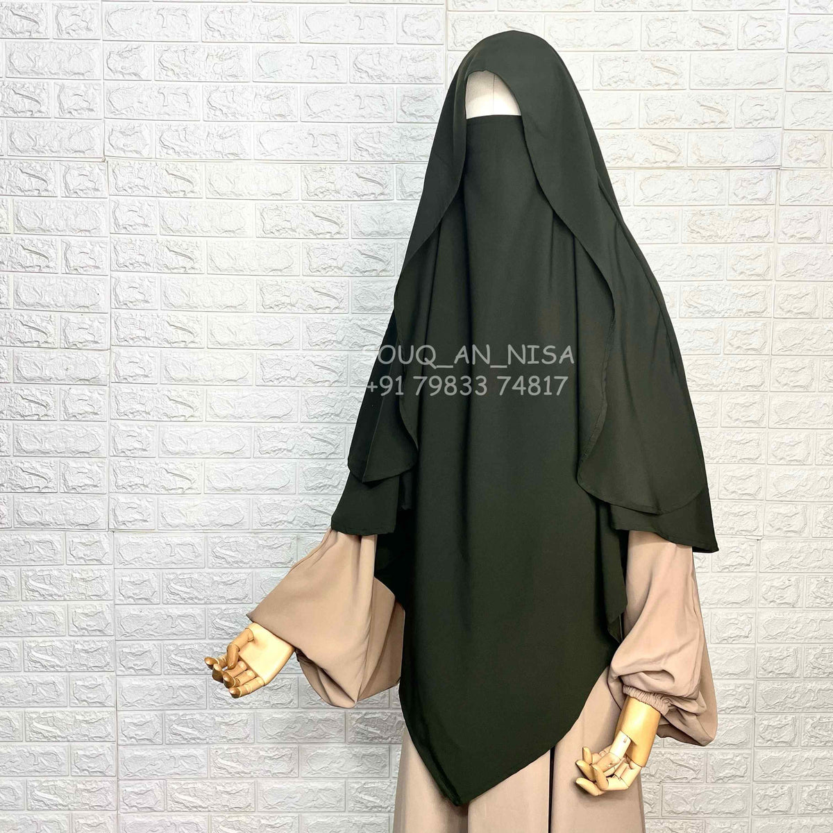 Olive Flap Khimar