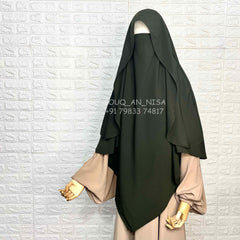 Olive Flap Khimar