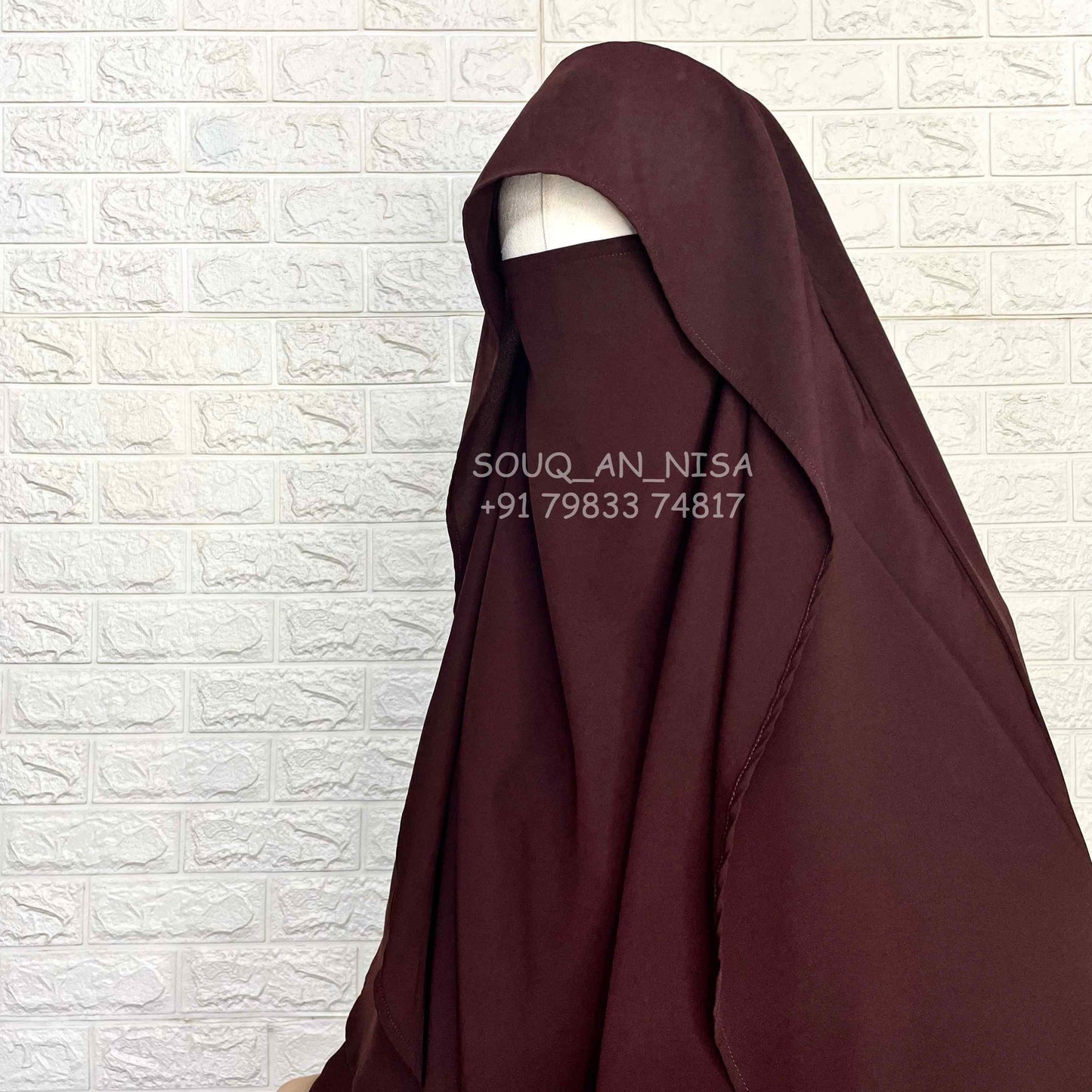 Brown Flap Khimar