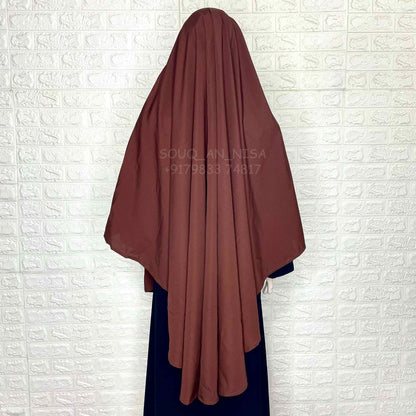 Brown Round Khimar