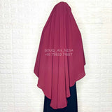 Maroon Round Khimar
