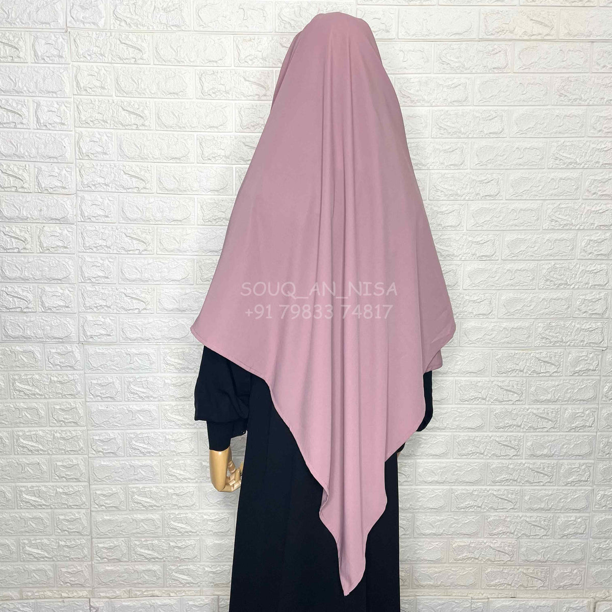 Pastel Pink Diamond Khimar