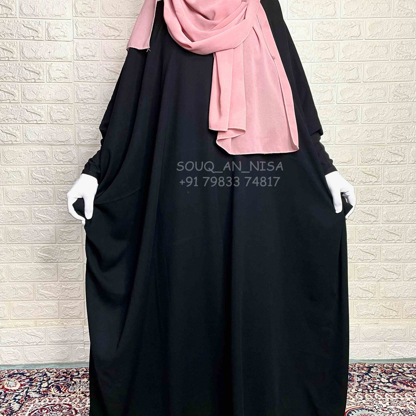 Kaftan Abaya With Zip Sleeves