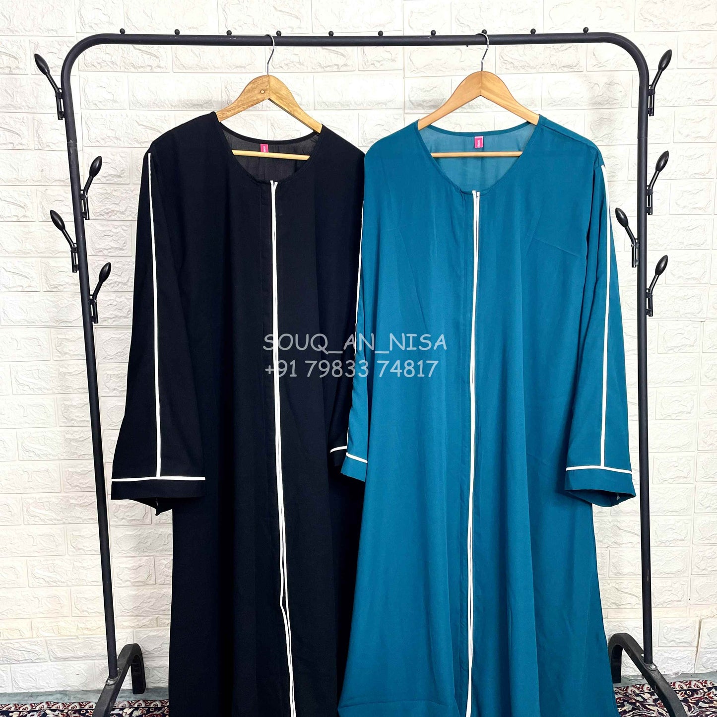 Front Open A Line Abaya