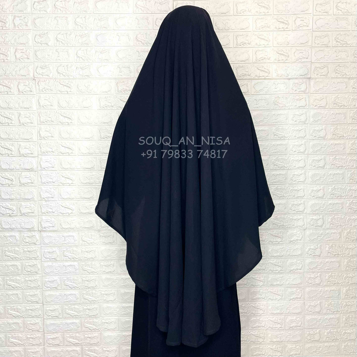 Black Round Khimar
