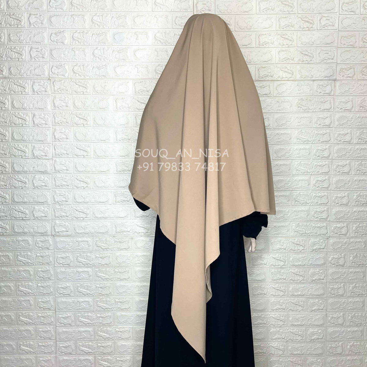 Beige Diamond Khimar