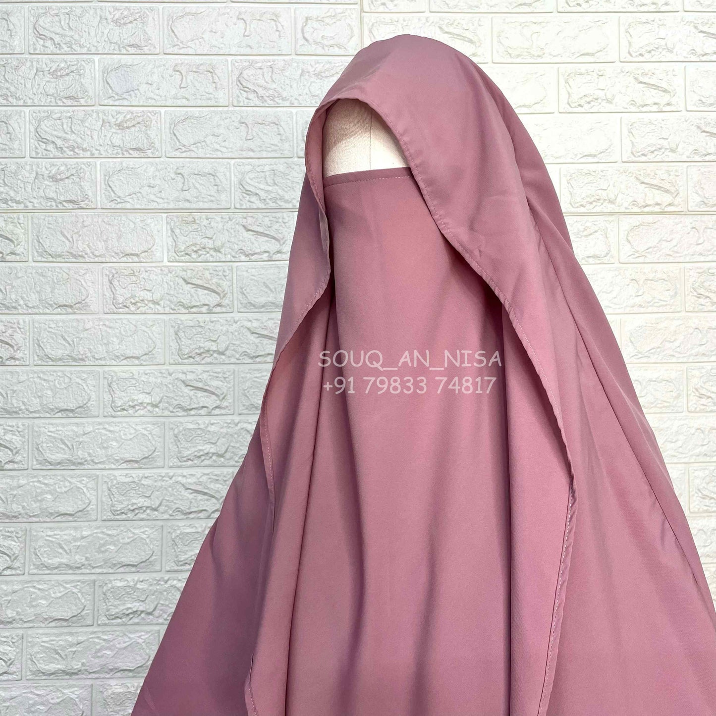 Pastel Pink Flap Khimar