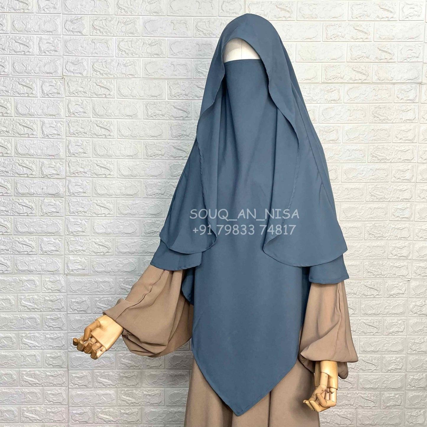 Grey Flap Khimar