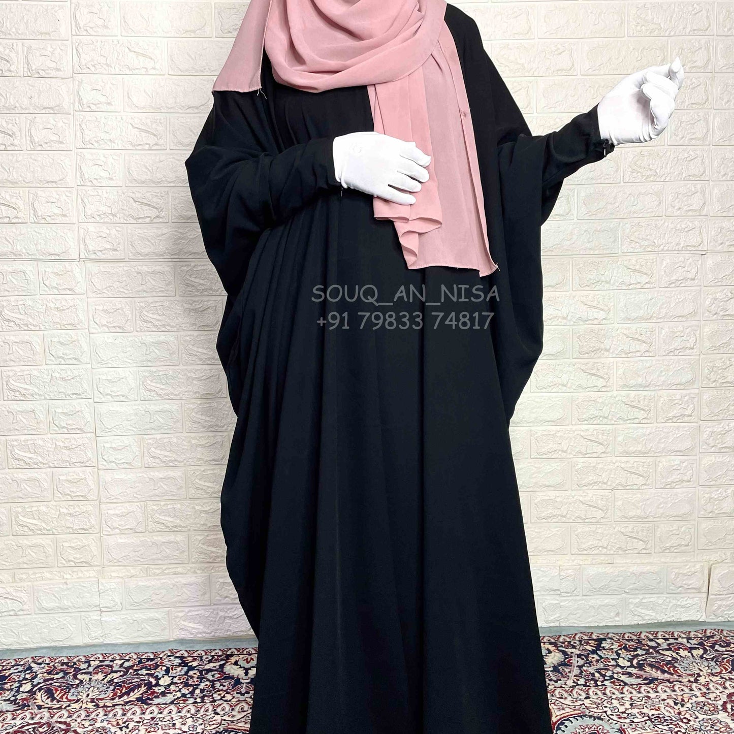 Kaftan Abaya With Zip Sleeves