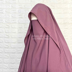 Dusty Mauve Flap Khimar
