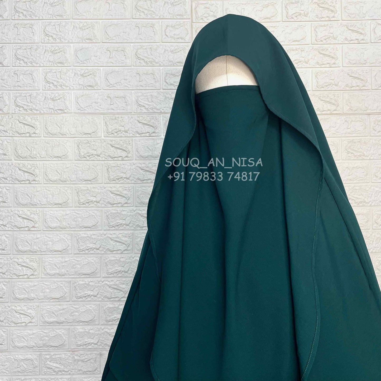 Hunter Green Flap Khimar