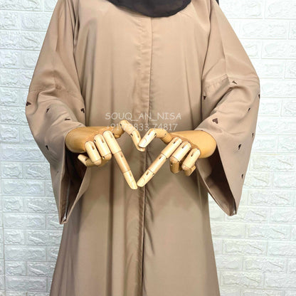 Beige Qalb Abaya