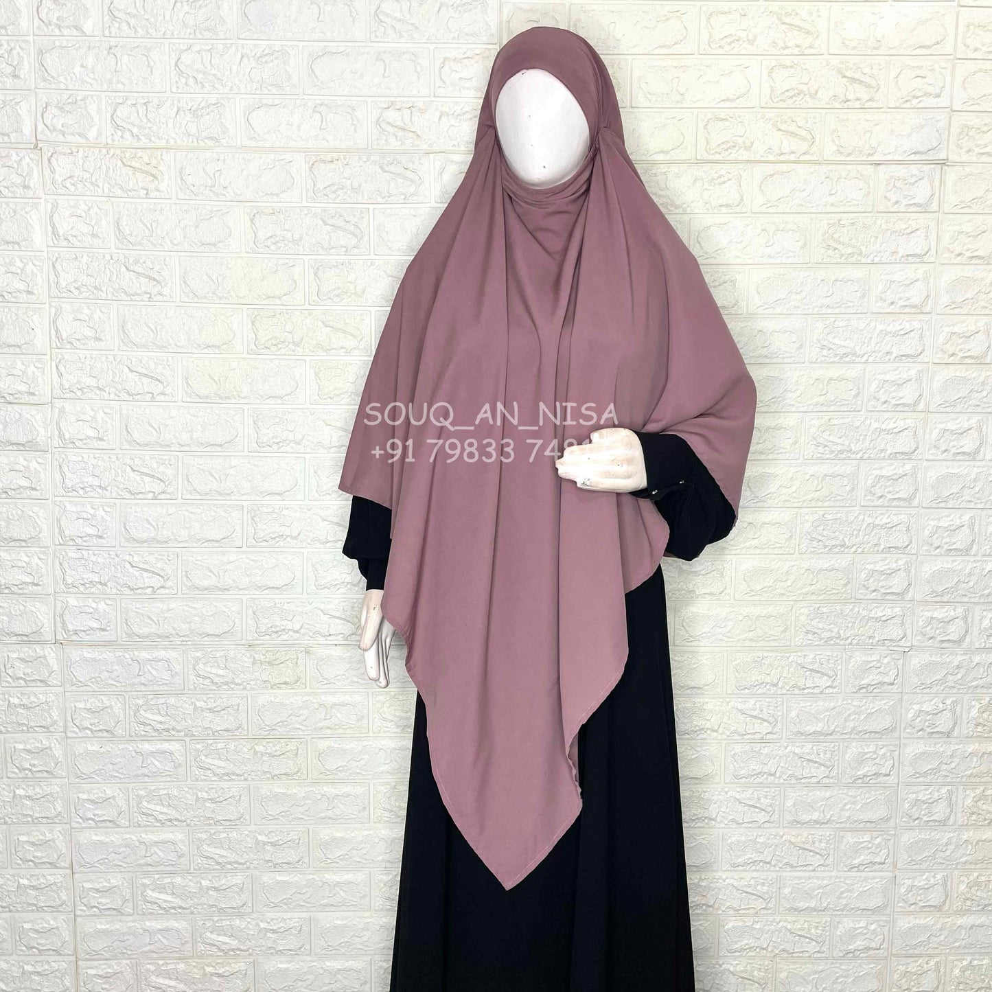 Dusty Mauve Diamond Khimar